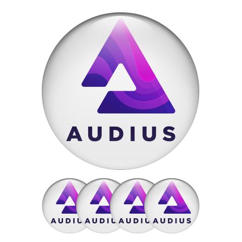 Audius Audio Crypto Currencies Stickers Silicone White