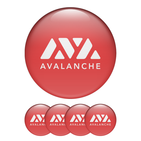 Avalanche Avax Crypto 3D Silicone Stickers