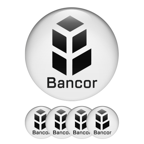 Bancor BNT Crypto Currencies Stickers Silicone White