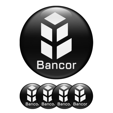 Bancor BNT Crypto Currencies Stickers Silicone Black
