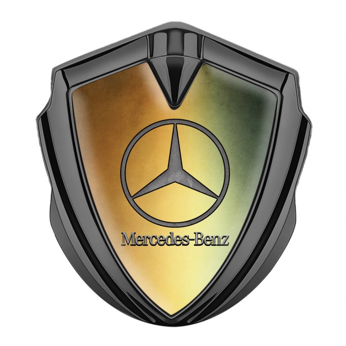 Mercedes Benz Bodyside Badge Self Adhesive Graphite Rusty Textured Design