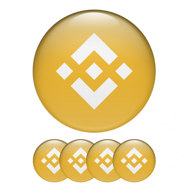 Binance Crypto Currencies Stickers Silicone Yellow