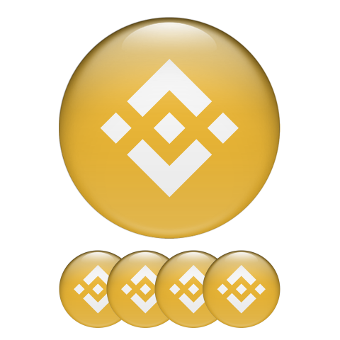 Binance Crypto Currencies Stickers Silicone Yellow
