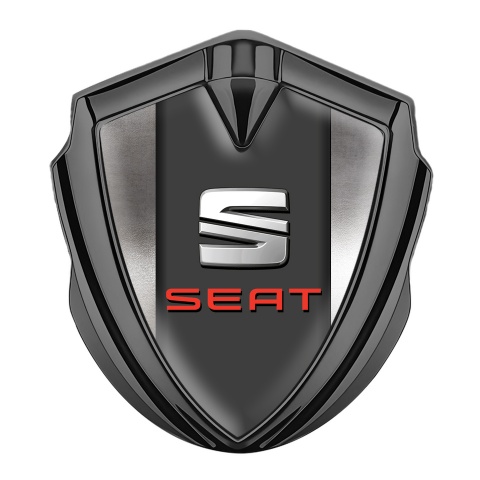 Seat Metal Emblem Self Adhesive Graphite Aluminum Foil Effect Edition