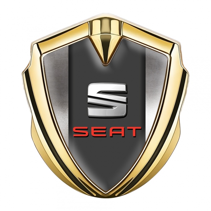 Seat Metal Emblem Self Adhesive Gold Aluminum Foil Effect Edition