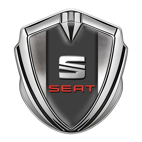 Seat Metal Emblem Self Adhesive Silver Aluminum Foil Effect Edition