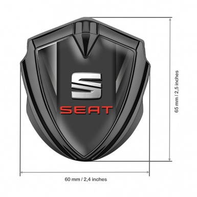 Seat Self Adhesive Bodyside Emblem Graphite Grey Bars Red Edition