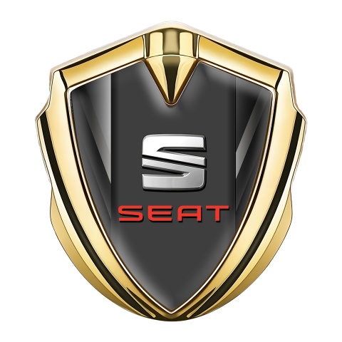 Seat Self Adhesive Bodyside Emblem Gold Grey Bars Red Edition