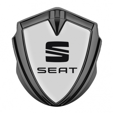 Seat Bodyside Badge Self Adhesive Graphite Grey Foundation Classic Logo