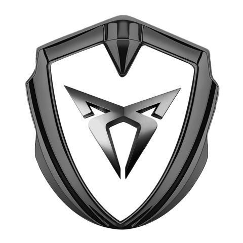 Seat Cupra Trunk Metal Emblem Badge Graphite White Foundation Metallic Motif
