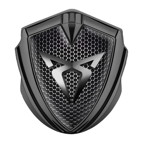 Seat Cupra Bodyside Domed Emblem Graphite Grate Steel Logo Design