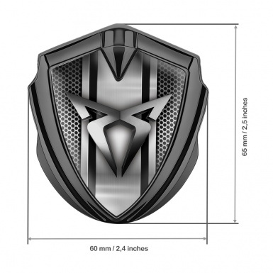 Seat Cupra Trunk Metal Emblem Badge Graphite Steel Pilon Grid Design