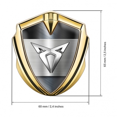 Seat Cupra Self Adhesive Bodyside Emblem Gold Steel Sheet Variant