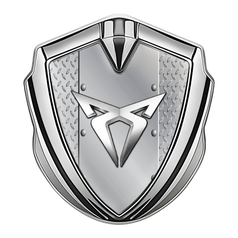 Seat Cupra Metal Emblem Self Adhesive Silver Industrial Plating Variant
