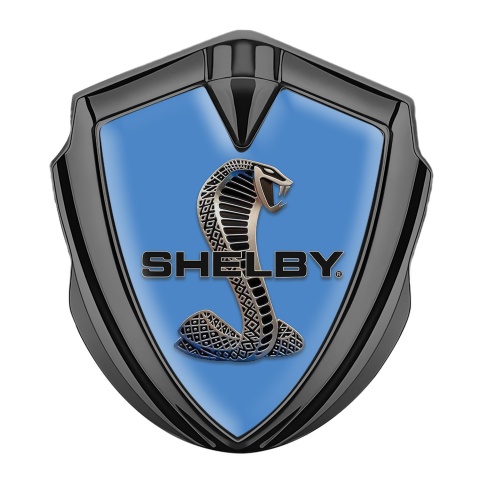 Ford Shelby Tuning Emblem Self Adhesive Graphite Blue Steel Cobra