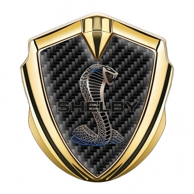 Ford Bodyside Domed Emblem Gold Black Carbon Metallic Cobra