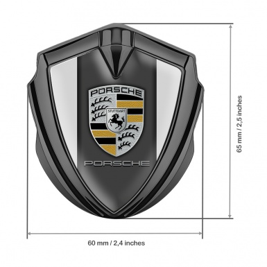 Porsche Bodyside Badge Self Adhesive Graphite Dark Pilon Sandy Elements