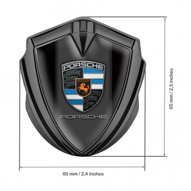 Porsche Self Adhesive Bodyside Emblem Graphite Black Foundation Blue Fragment