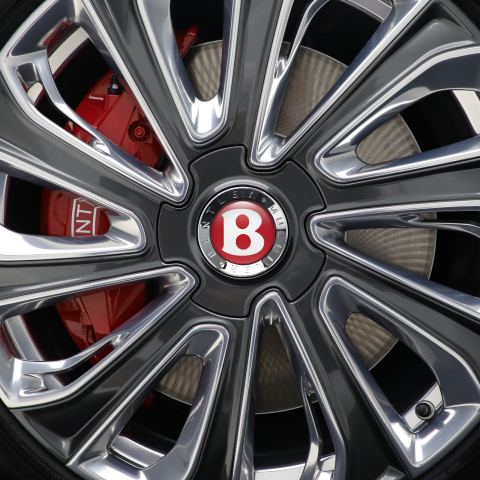 Bentley Silicone Stickers Wheel Center Cap Dark Red