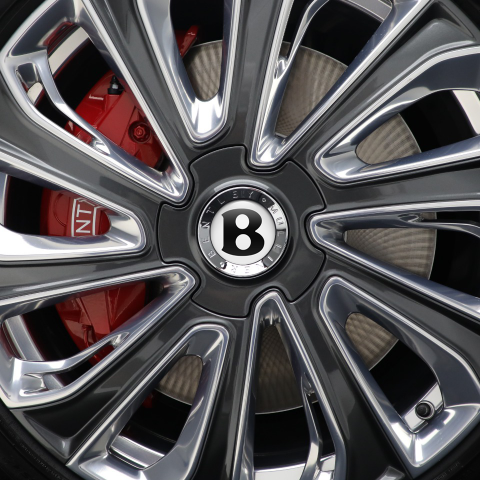 Bentley Silicone Stickers Wheel Center Cap White