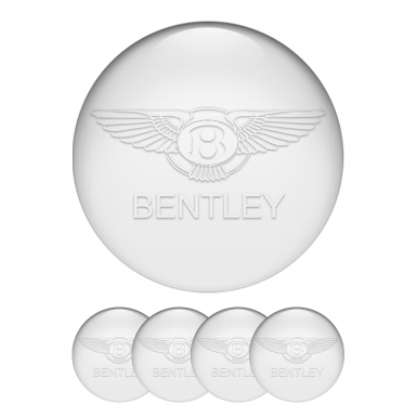 Bentley Silicone Sticker Wheel Center Cap Light Grey