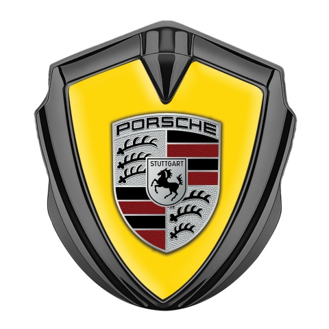 Porsche Bodyside Badge Self Adhesive Graphite Blazing Yellow Red Elements