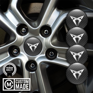 Seat Cupra Wheel Emblems Carbon Design