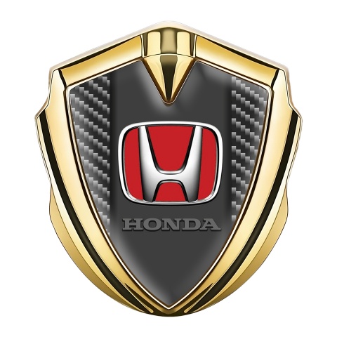 Honda Self Adhesive Bodyside Emblem Gold Light Carbon Red Motif
