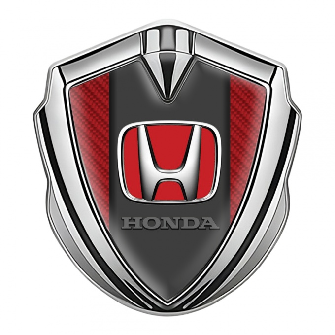 Honda Bodyside Badge Self Adhesive Silver Red Carbon Crimson Logo