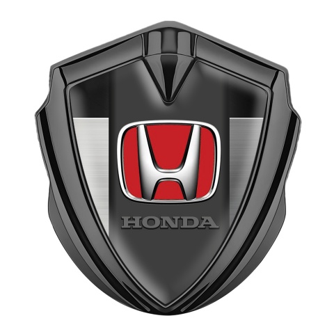 Honda Metal Bodyside Domed Emblem Graphite Black Brushed Edition