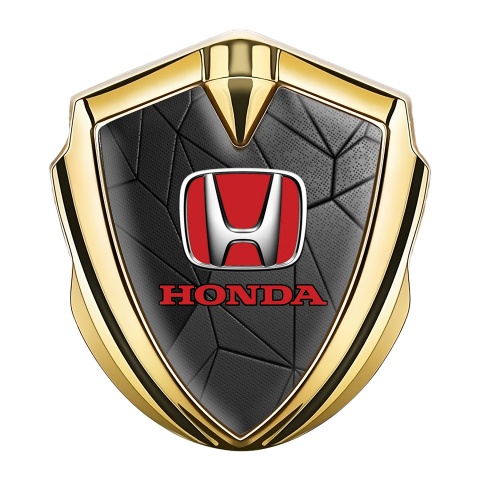 Honda Self Adhesive Bodyside Emblem Gold Dark Mosaic Design