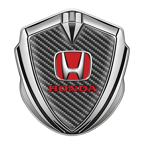 Honda Bodyside Badge Self Adhesive Silver Dark Carbon Style Edition