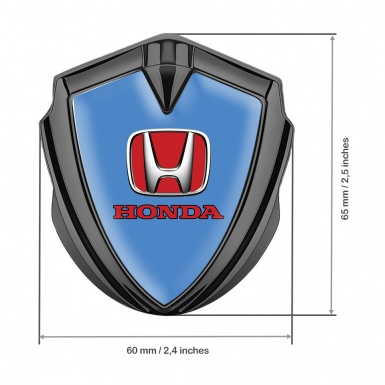 Honda Fender Emblem Badge Graphite Glacial Blue Crimson Logo