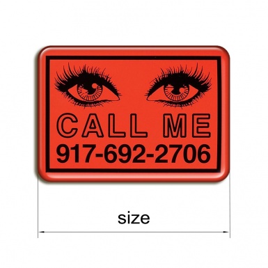 917 Nine One Seven Call Me Domed Stickers  2 pcs