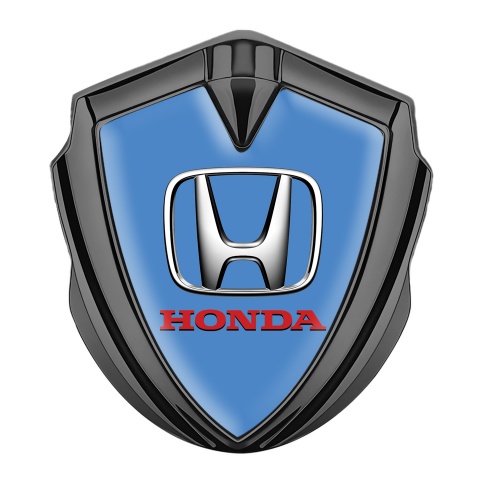 Honda Metal Self Adhesive Badge Graphite Pastel Blue Metallic Edition