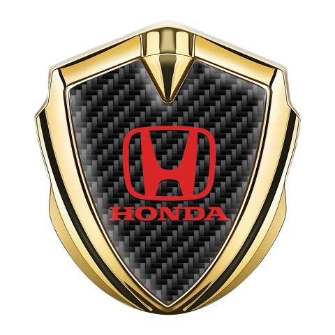 Honda Bodyside Badge Self Adhesive Gold Black Carbon Red Classic Logo