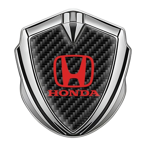 Honda Bodyside Badge Self Adhesive Silver Black Carbon Red Classic Logo