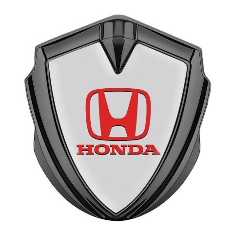 Honda Trunk Metal Emblem Badge Graphite Dark Moon Grey Classic Logo
