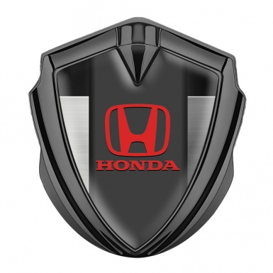 Honda Tuning Emblem Self Adhesive Graphite Dark Base Metallic Effect