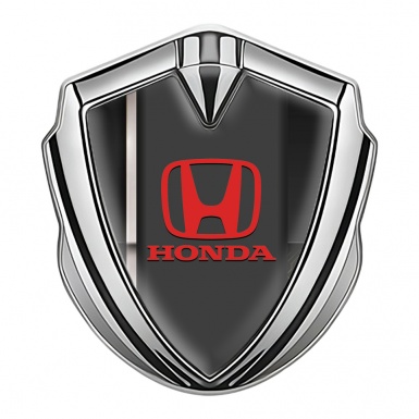 Honda Fender Emblem Badge Silver Dark Grey Sport Line Edition