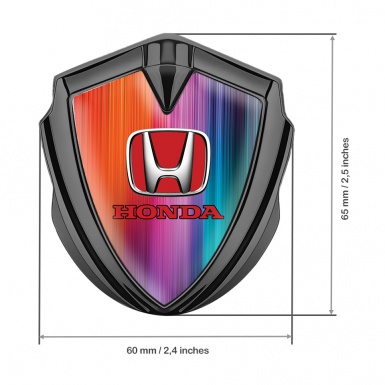 Honda Emblem Badge Self Adhesive Graphite Modern Gradient Edition