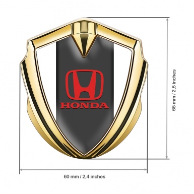 Honda Emblem Trunk Badge Gold White Pearl Red Clean Logo