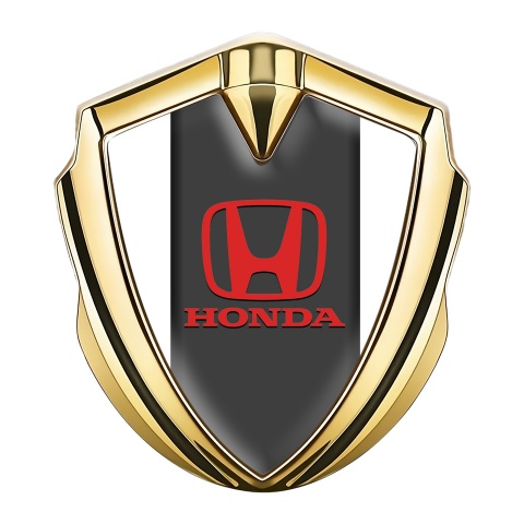 Honda Emblem Trunk Badge Gold White Pearl Red Clean Logo