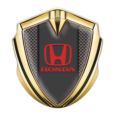 Honda Bodyside Emblem Self Adhesive Gold Grey Carbon Crimson Logo