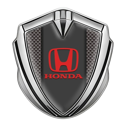 Honda Bodyside Emblem Self Adhesive Silver Grey Carbon Crimson Logo