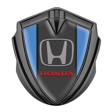 Honda Bodyside Emblem Badge Graphite Blue Base Grey Classic Logo