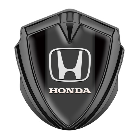 Honda Bodyside Badge Self Adhesive Graphite Black White Logo Edition