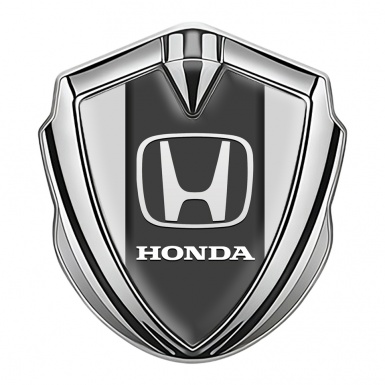 Honda Bodyside Emblem Badge Silver Light Grey Classic Logo Design