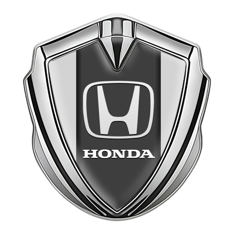 Honda Bodyside Emblem Badge Silver Light Grey Classic Logo Design