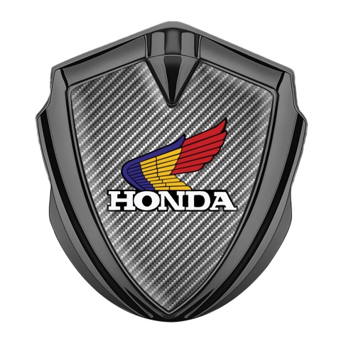 Honda Bodyside Emblem Self Adhesive Graphite Light Carbon Tricolor Logo
